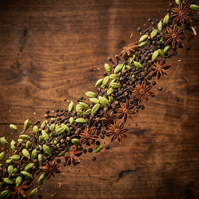 Ground Spices - Turmeric, Chili, Coriander